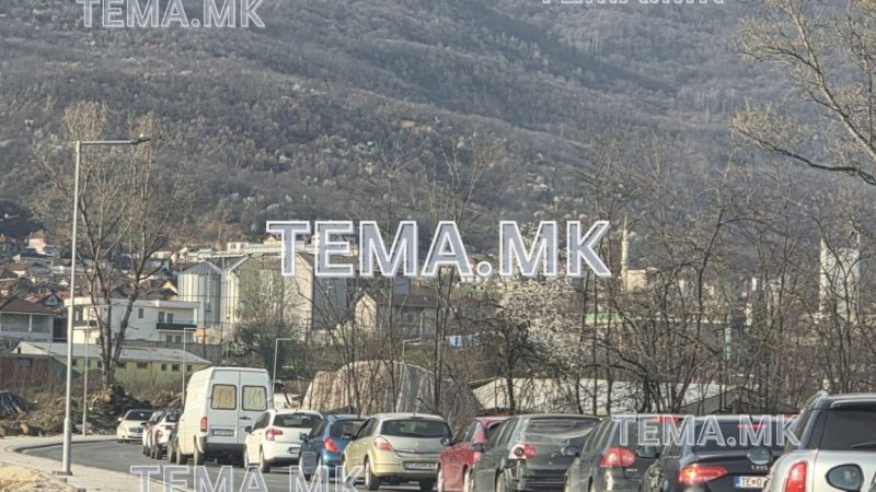 Kolona të gjata në bulevardin e ri që lidh Tetovën me Porojin (FOTO)