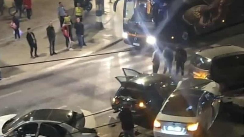 Aksident i rëndë trafiku në Shkup, përplasen disa automjete