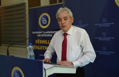 Ali Ahmeti: BDI konfliktin në Lindjen e Mesme e sheh me shqetësim, mbështesim SHBA-të