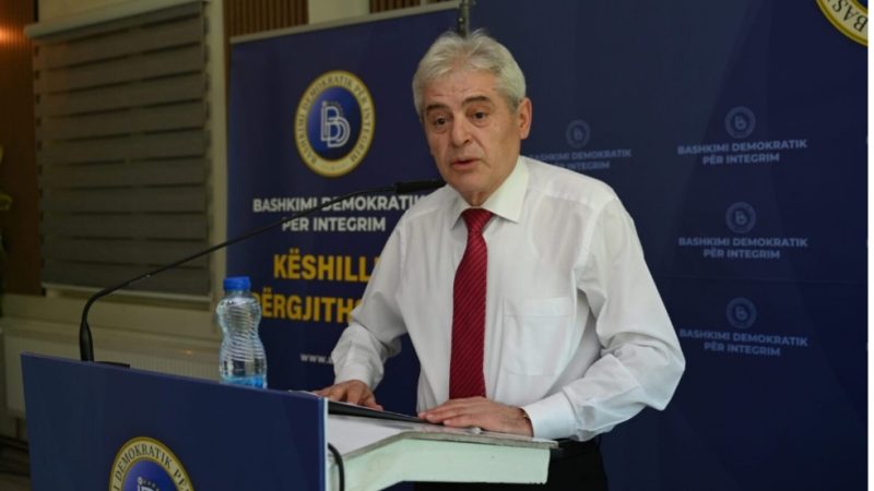 Ali Ahmeti: BDI konfliktin në Lindjen e Mesme e sheh me shqetësim, mbështesim SHBA-të