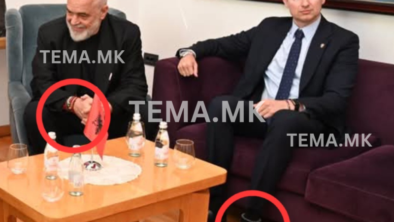 Rruza në këmbë e ambasadorit Meidani tërheq vëmendje – a po kopjon Ramën?