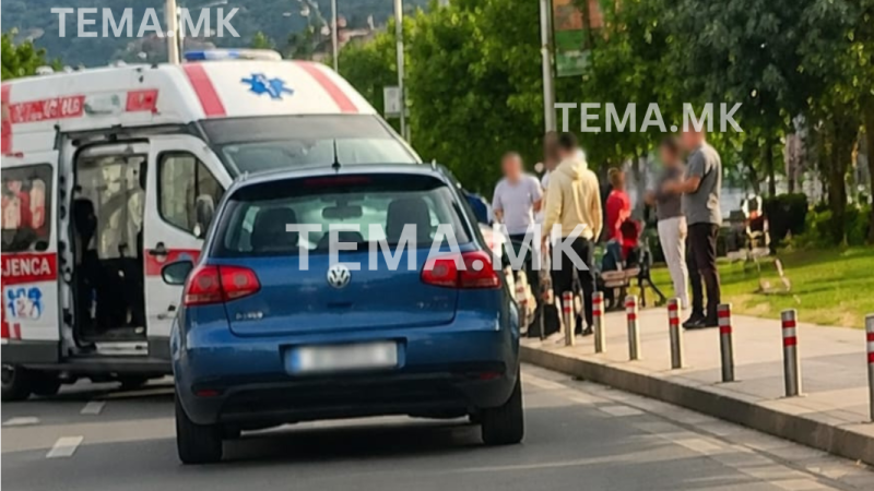 Aksident trafiku në Poroj, ambulanca në vendngjarje