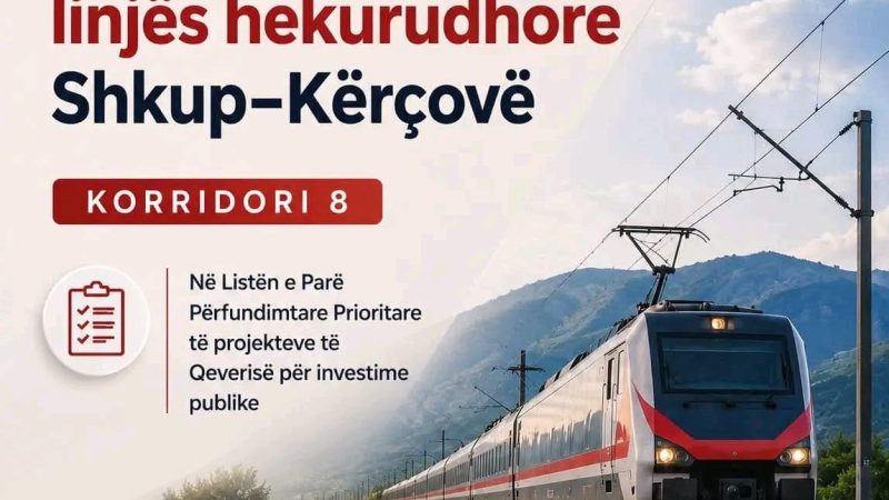 Kaltrina Zekolli: Hekurudha Shkup-Kërçovë, pjesë e listës prioritare të investimeve për Korridorin 8