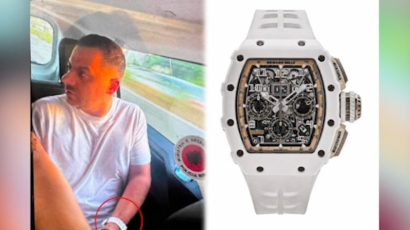 “Richard Mille” në dorën e Ergys Agasit gjatë arrestimit, ora që kushton sa një shtëpi, ja vlera