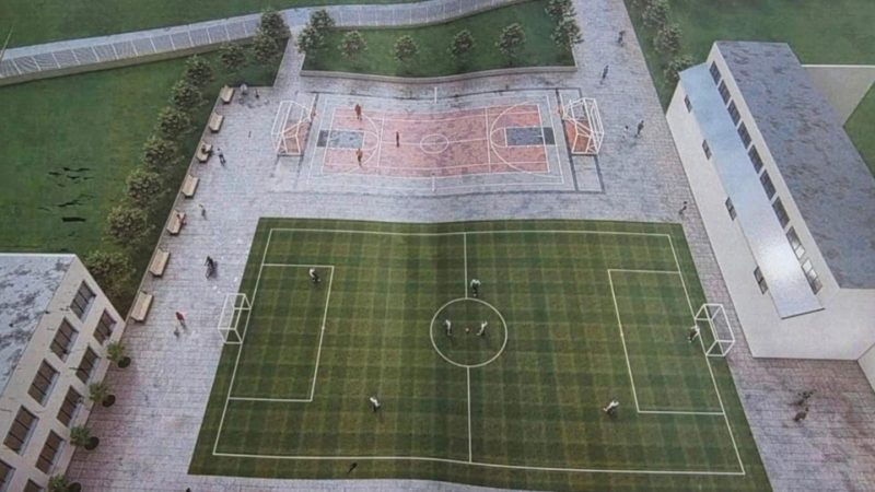 Kasami: Dje premtim, sot punë, nisin punimet për terrenet multifunksionale sportive në Gjimnazin e Tetovës