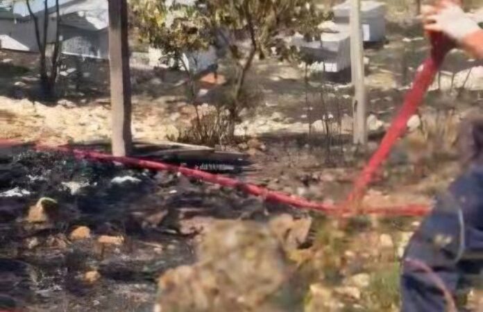 Zjarr në kasolle bagëtishë në fshatin Gllogjë, ja detajet