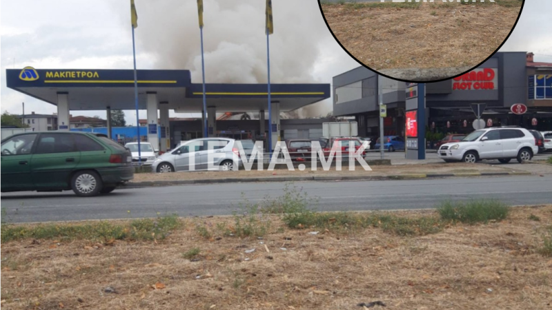 Zjarr i madh në Tetovë, përfshihet nga flakët një depo – rrezikohet pompa Makpetrol?!