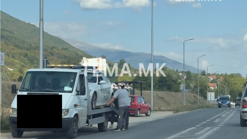 Dolën me radar në rrugë, policisë i prishet vetura në Xhepçisht – Karroteci e largon nga vendi!